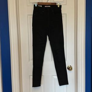 levi’s | mile high super skinny black jeans in size 27